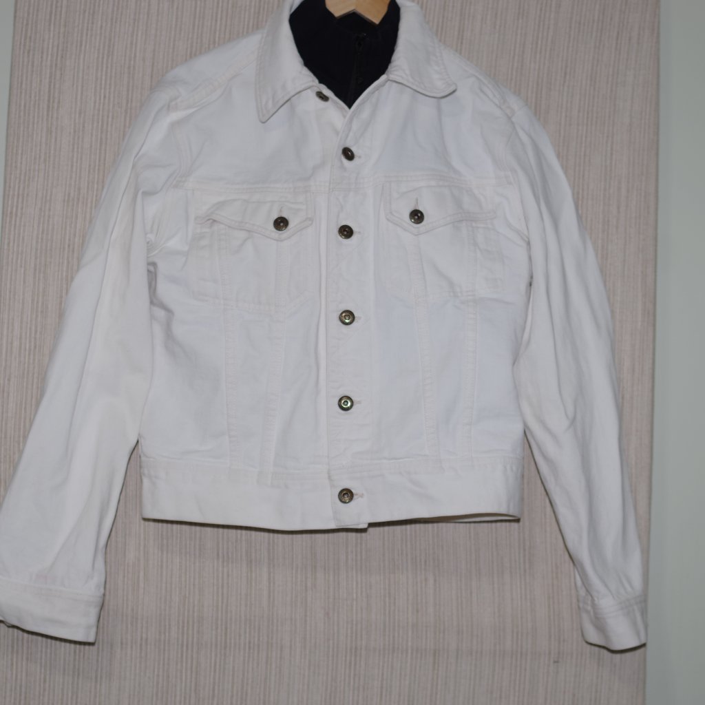 Vintage Polo Sport Ralph Lauren Men's White Denim Jacket Men Size M